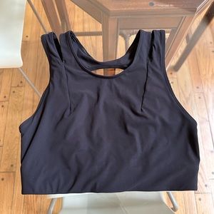 Lululemon crop top/long line sports bra